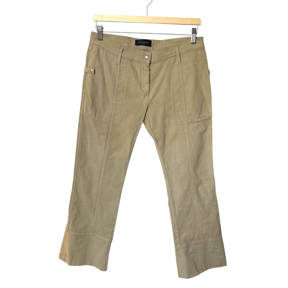 Piazza Sempione made in Italy wide leg pants with wide hem for cuffing Size 4